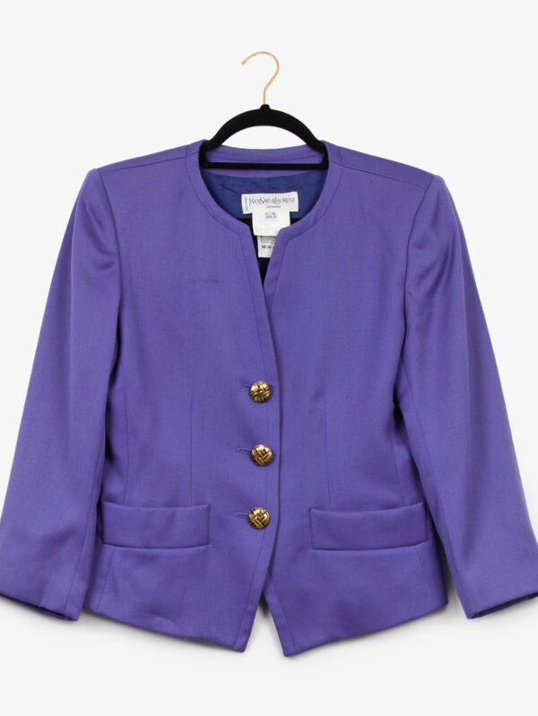 Vintage Yves Saint Laurent violet jacket