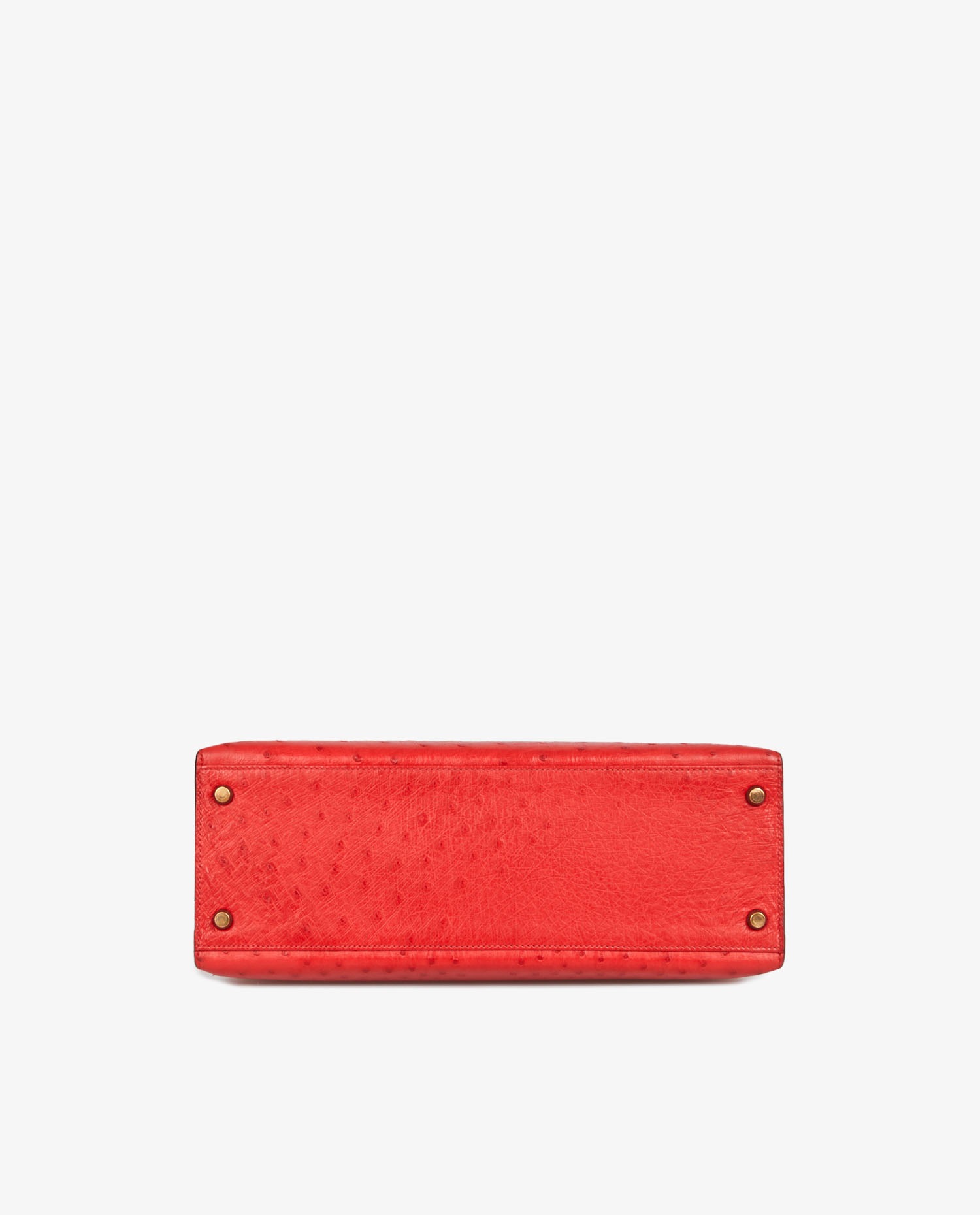 Kelly 32 Hermès autruche rouge – Image 8
