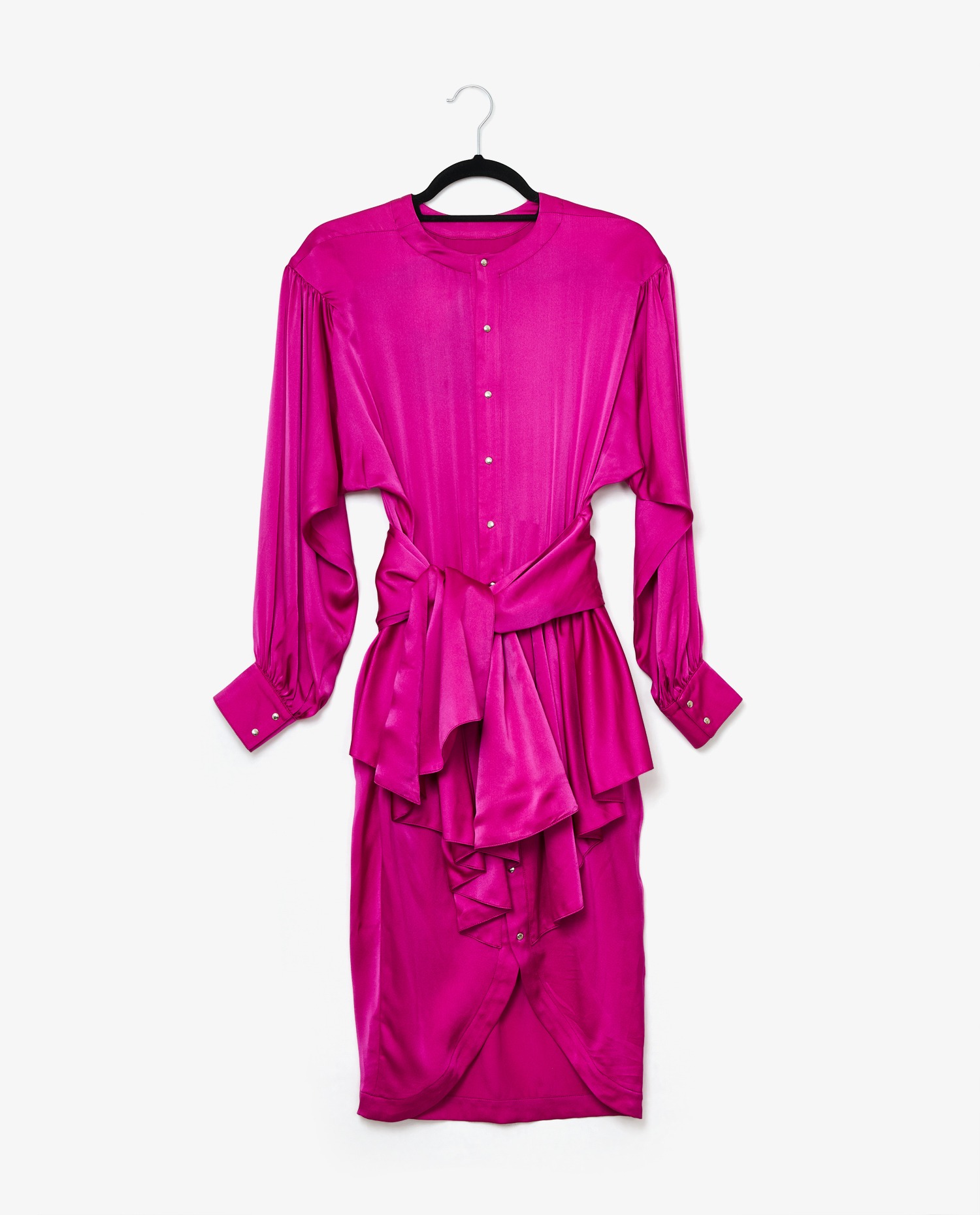 Robe Thierry Mugler soie fuschia