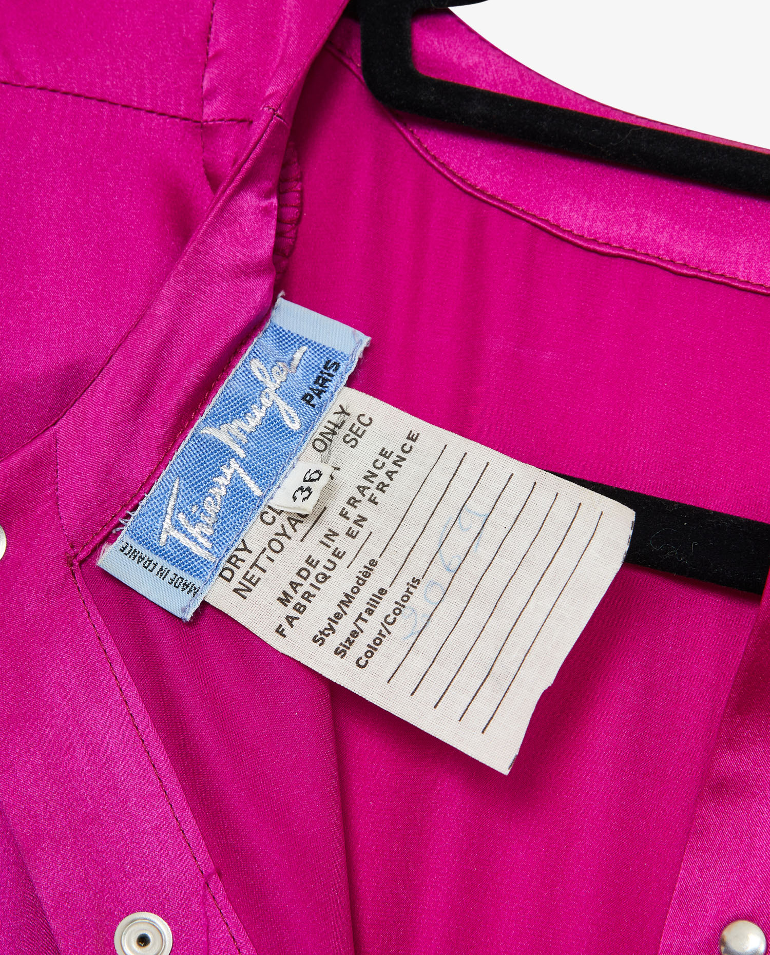 Robe Thierry Mugler soie fuschia – Image 4