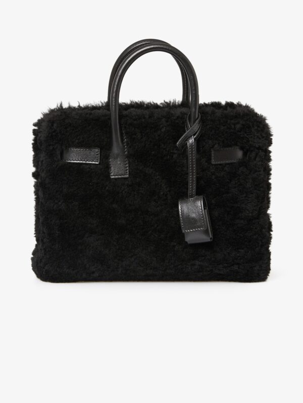 Buy Nano day bag YSL peau lainée noire