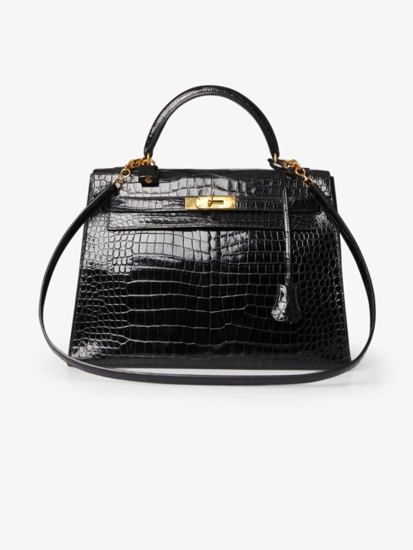 Acheter sac Kelly 32 Hermès crocodile porosus noir