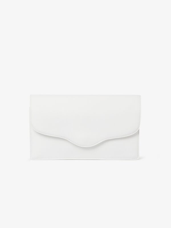 Pochette Hermès vintage cuir blanc