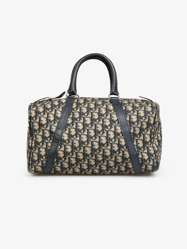 Dior Boston bag monogram vintage blue back view
