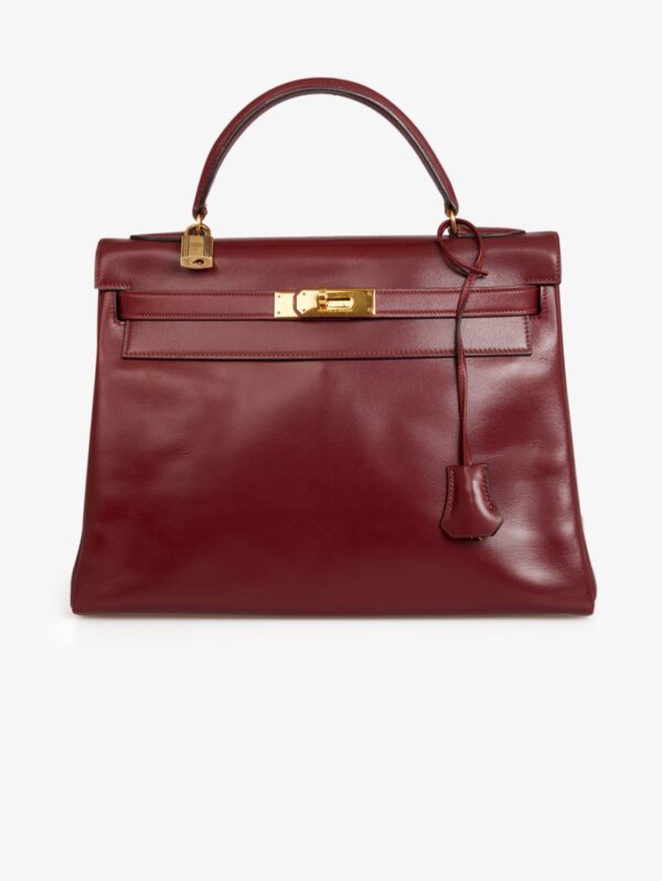 Acheter sac Kelly 32 rouge H Hermès cuir box