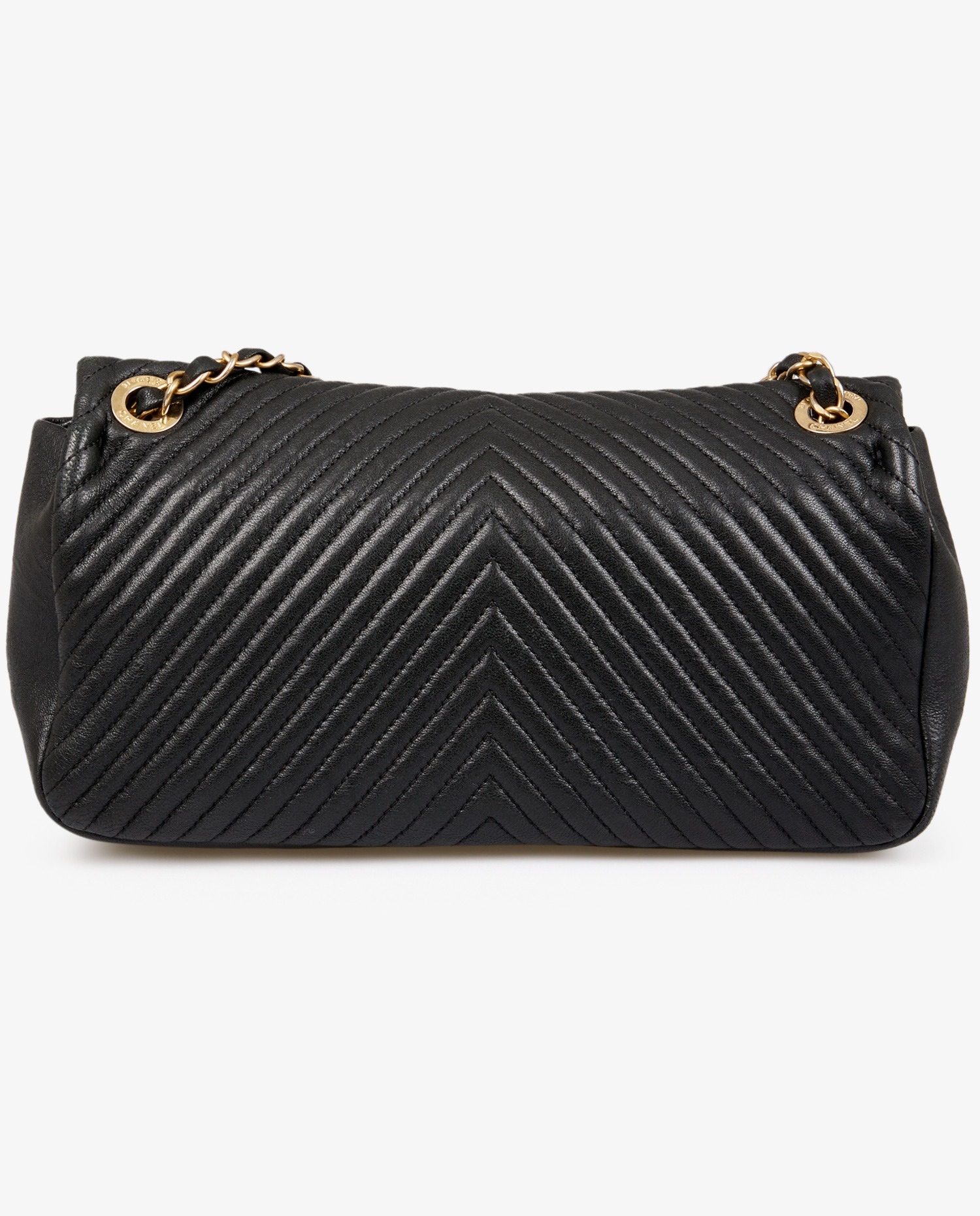 Chanel black chevron bag - Image 3