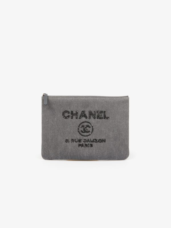 Pochette Chanel grise "31 Rue Cambon"
