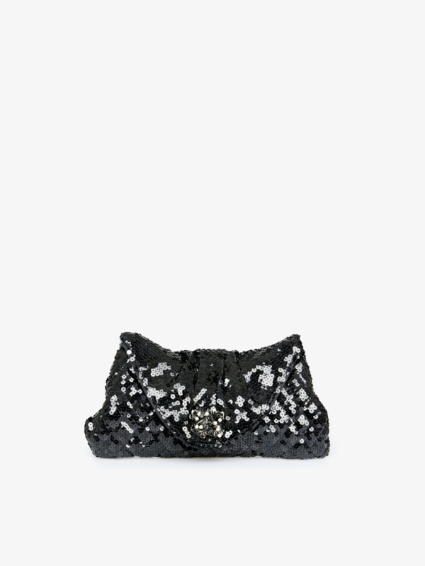 Pochette sequins Chanel noire