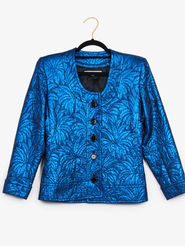 Iridescent blue jacket Yves Saint Laurent