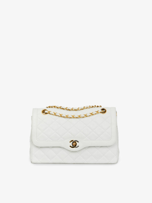 Sac Couture Chanel blanc vintage