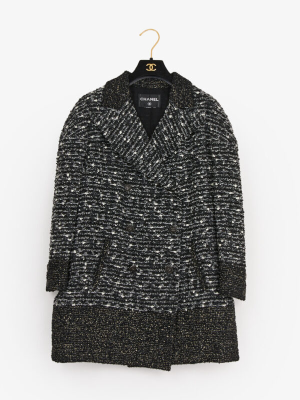 Veste longue Chanel tweed