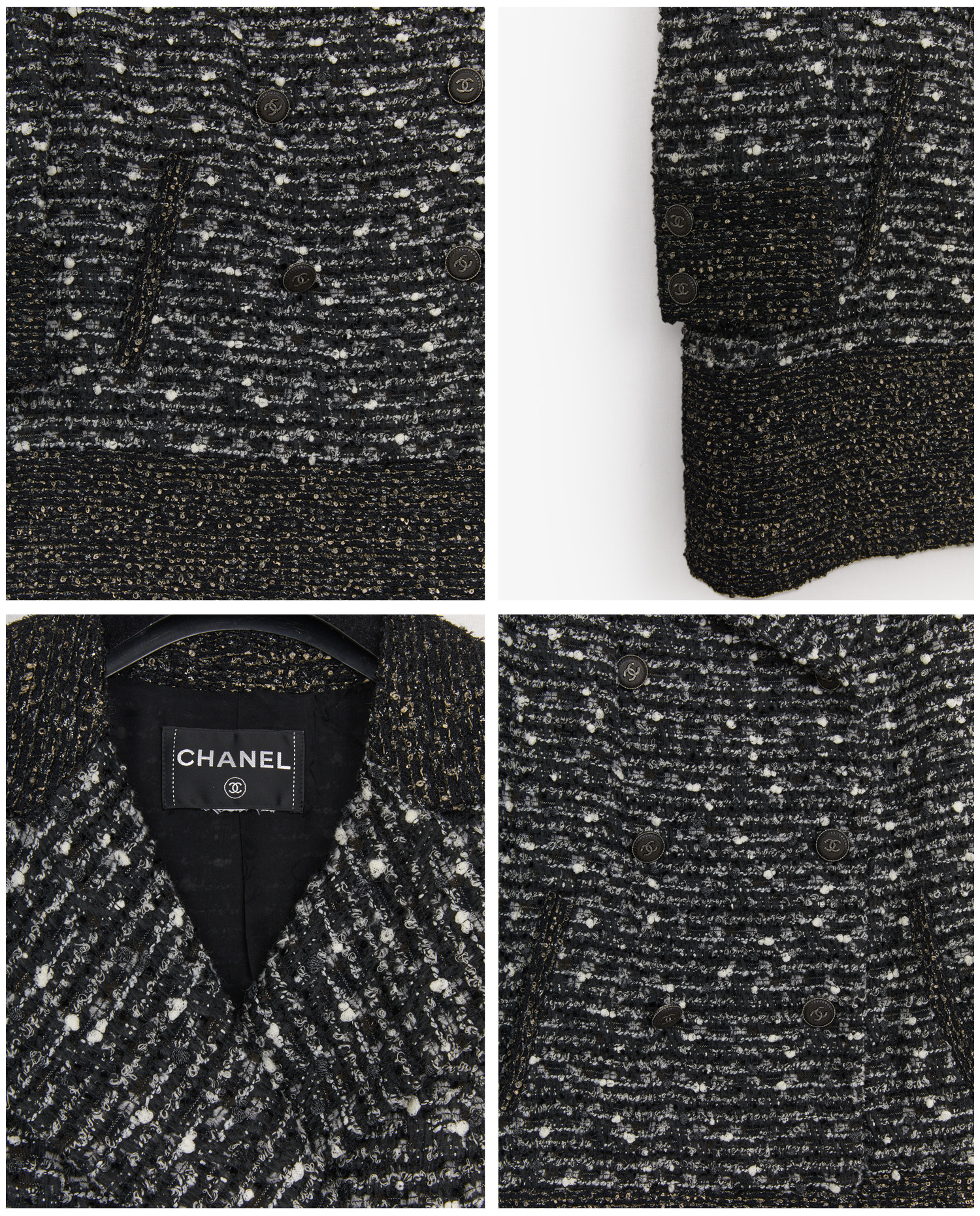 Veste longue Chanel tweed – Image 4