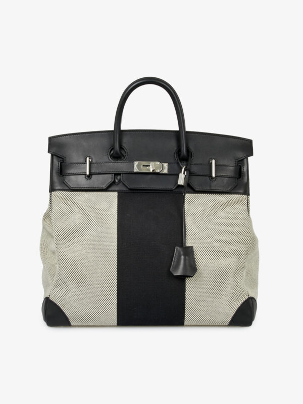 Hac 40 Hermès toile et cuir
