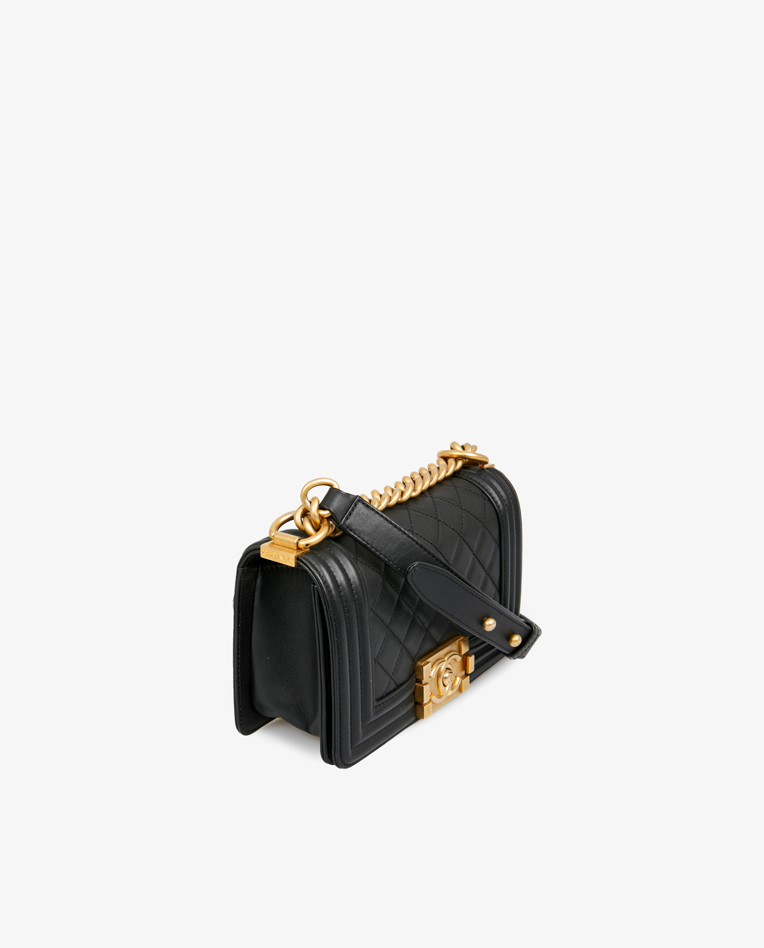 Mini Boy Chanel black leather - Image 2