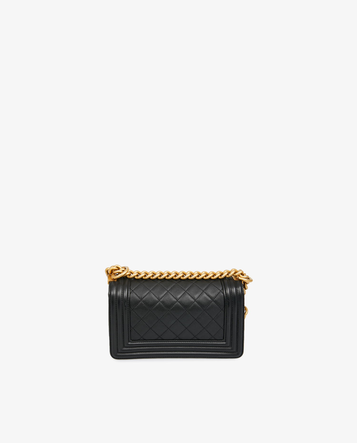 Mini Boy Chanel black leather - Image 4