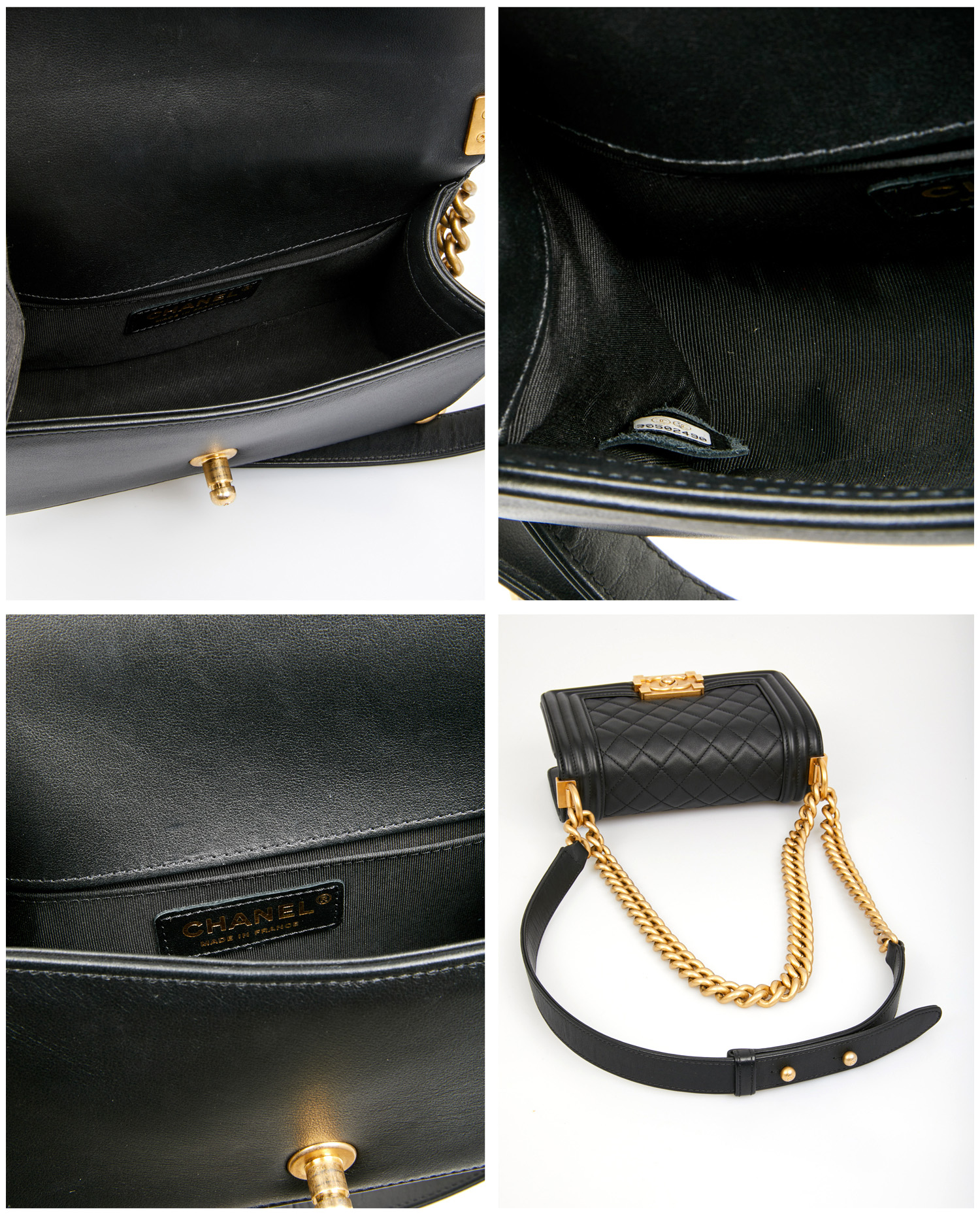 Mini Boy Chanel black leather - Image 7