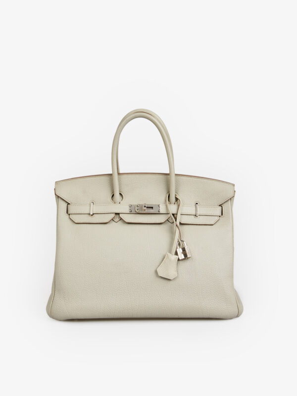 Birkin 35 Hermès cuir togo gris Neve