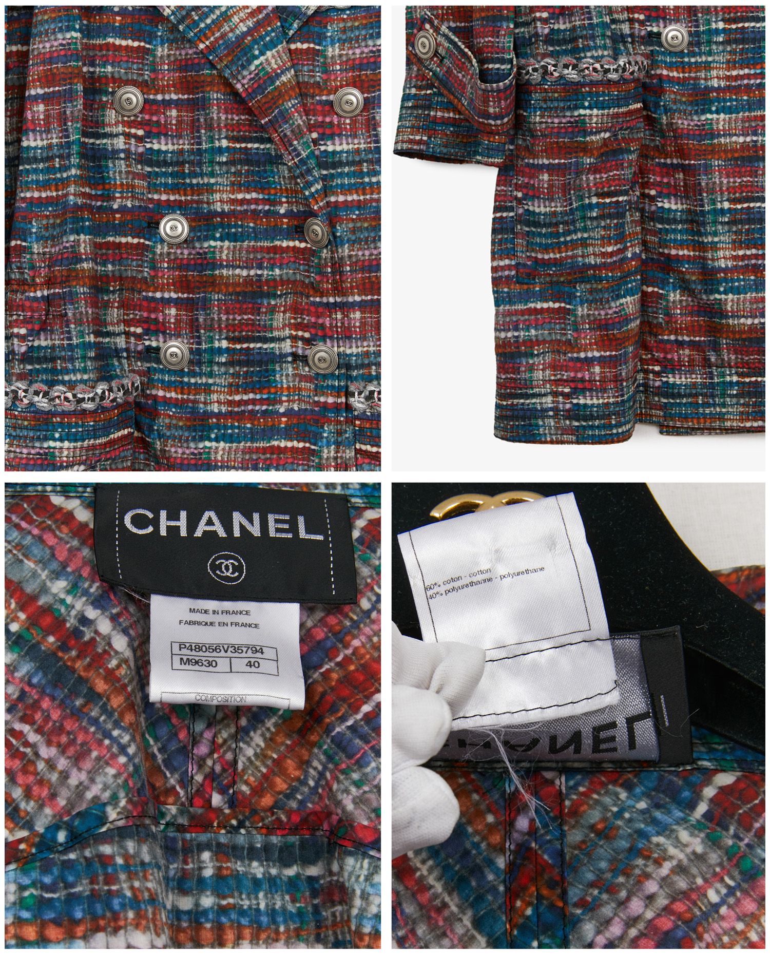Multicolored Chanel raincoat - Image 4