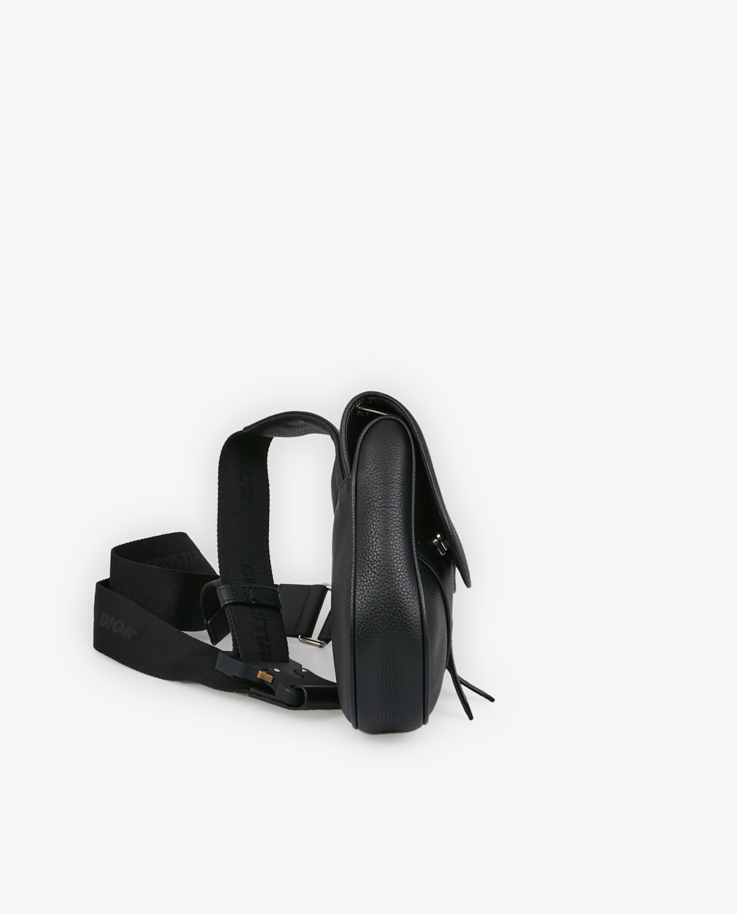 Sac Saddle Dior PM cuir grainé noir – Image 3