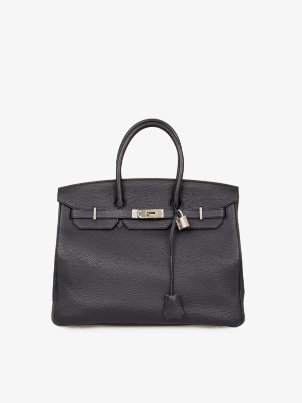Birkin 35 Hermès togo bleu marine