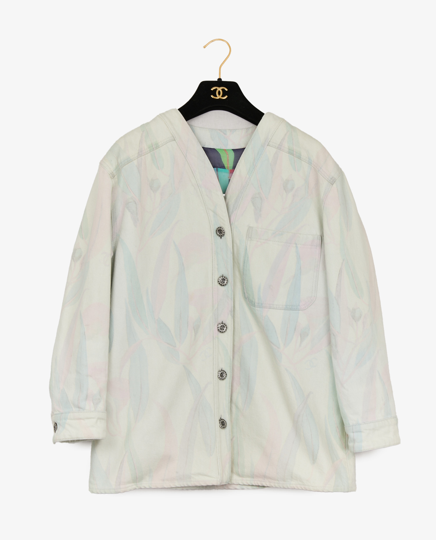 Veste denim Chanel pastels