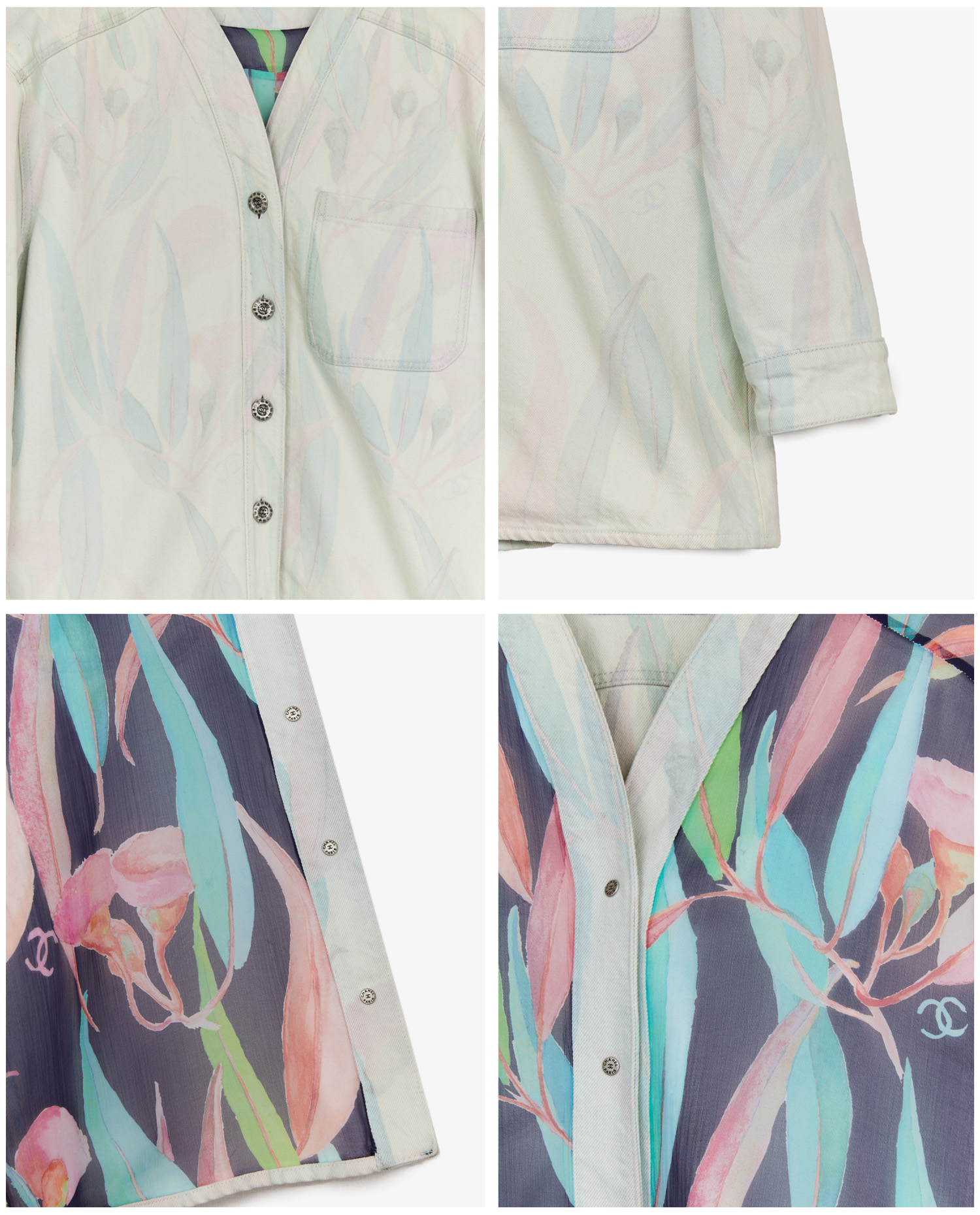 Veste denim Chanel pastels – Image 4
