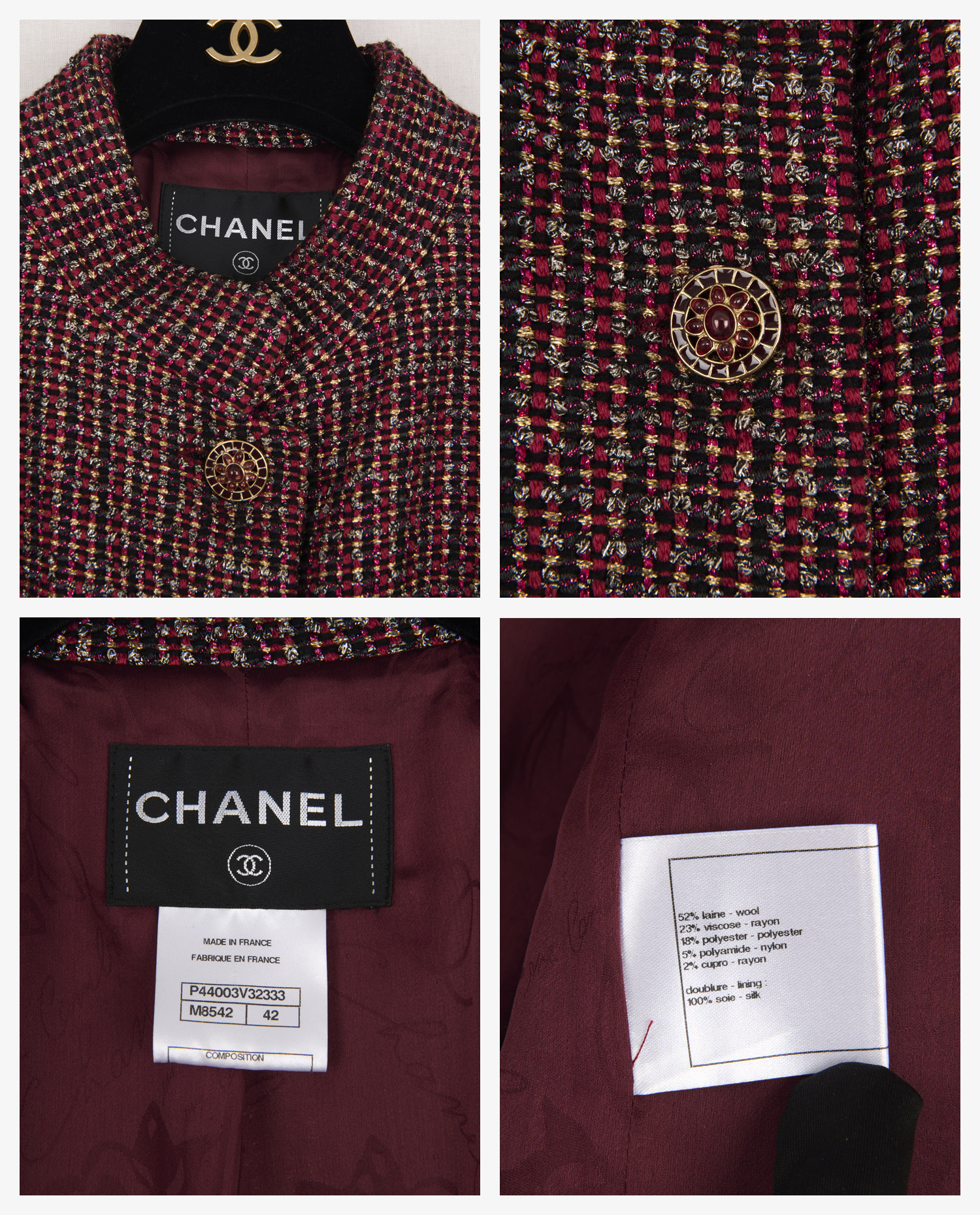 Chanel tweed jacket Paris-Bombay - Image 4