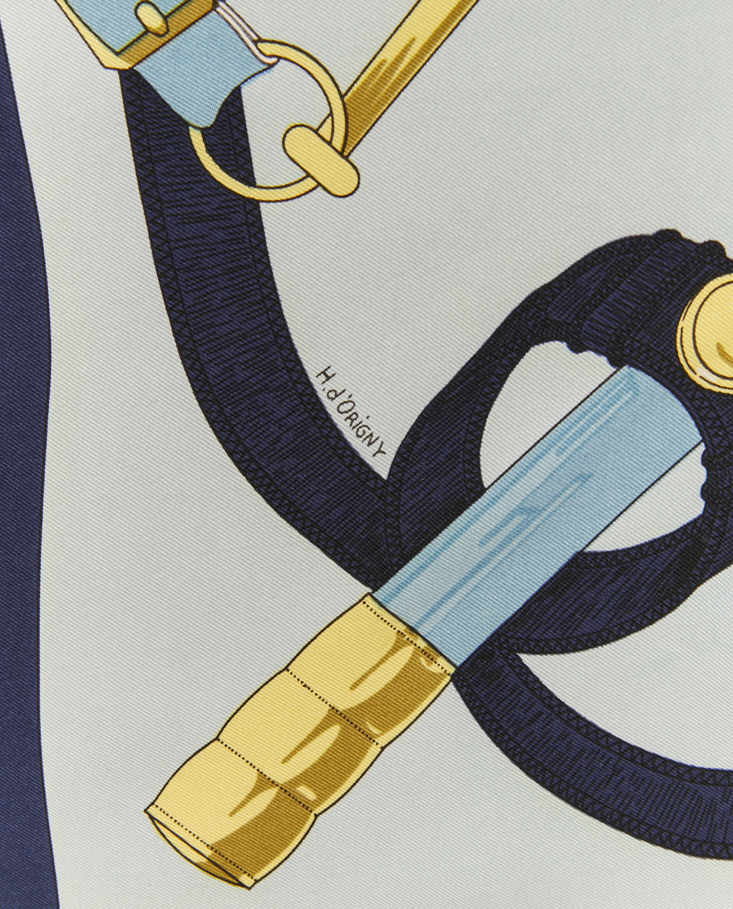 Hermès "Golden Spur" silk square - Image 4