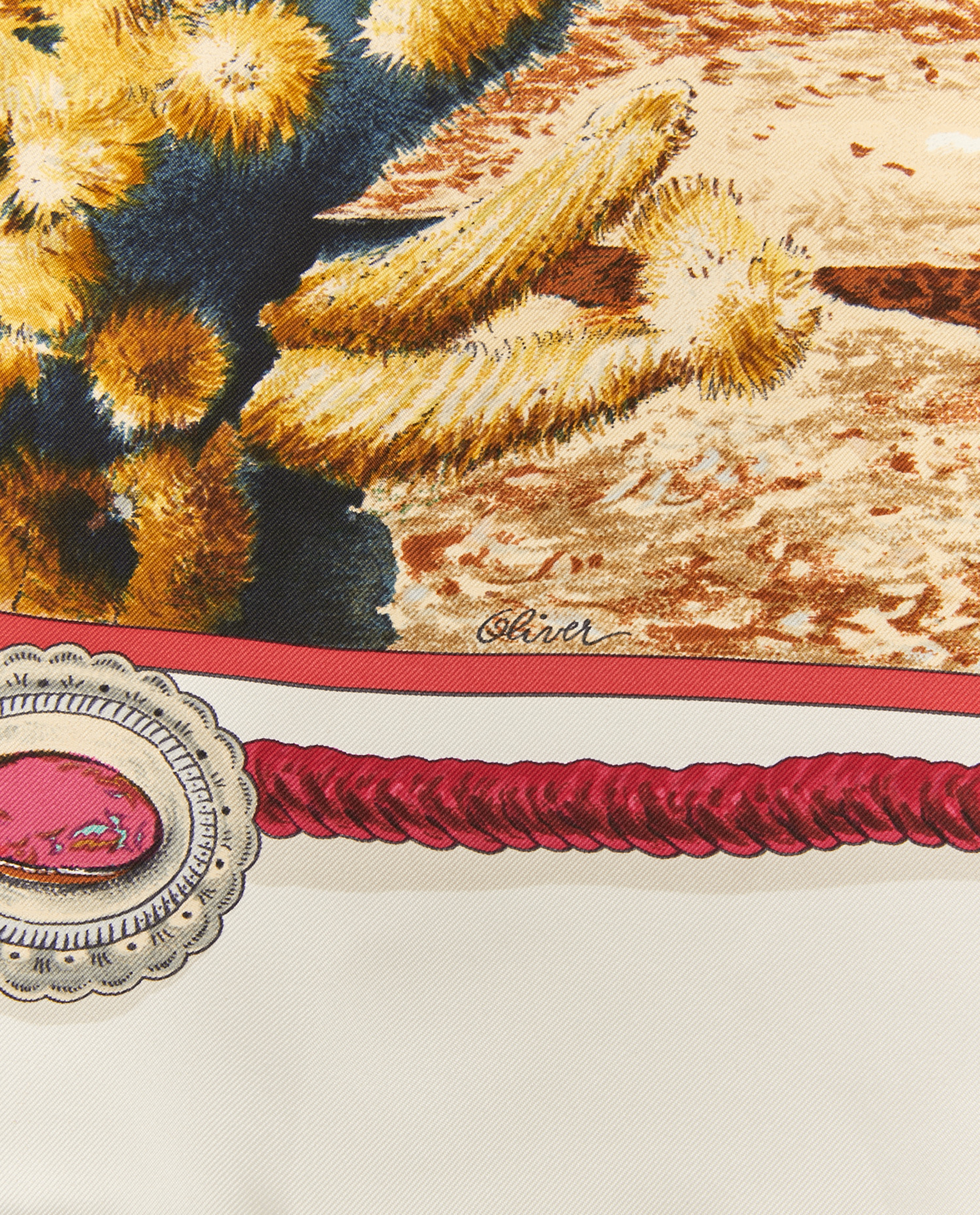 Carré Hermès soie "The Pony Express" – Image 3