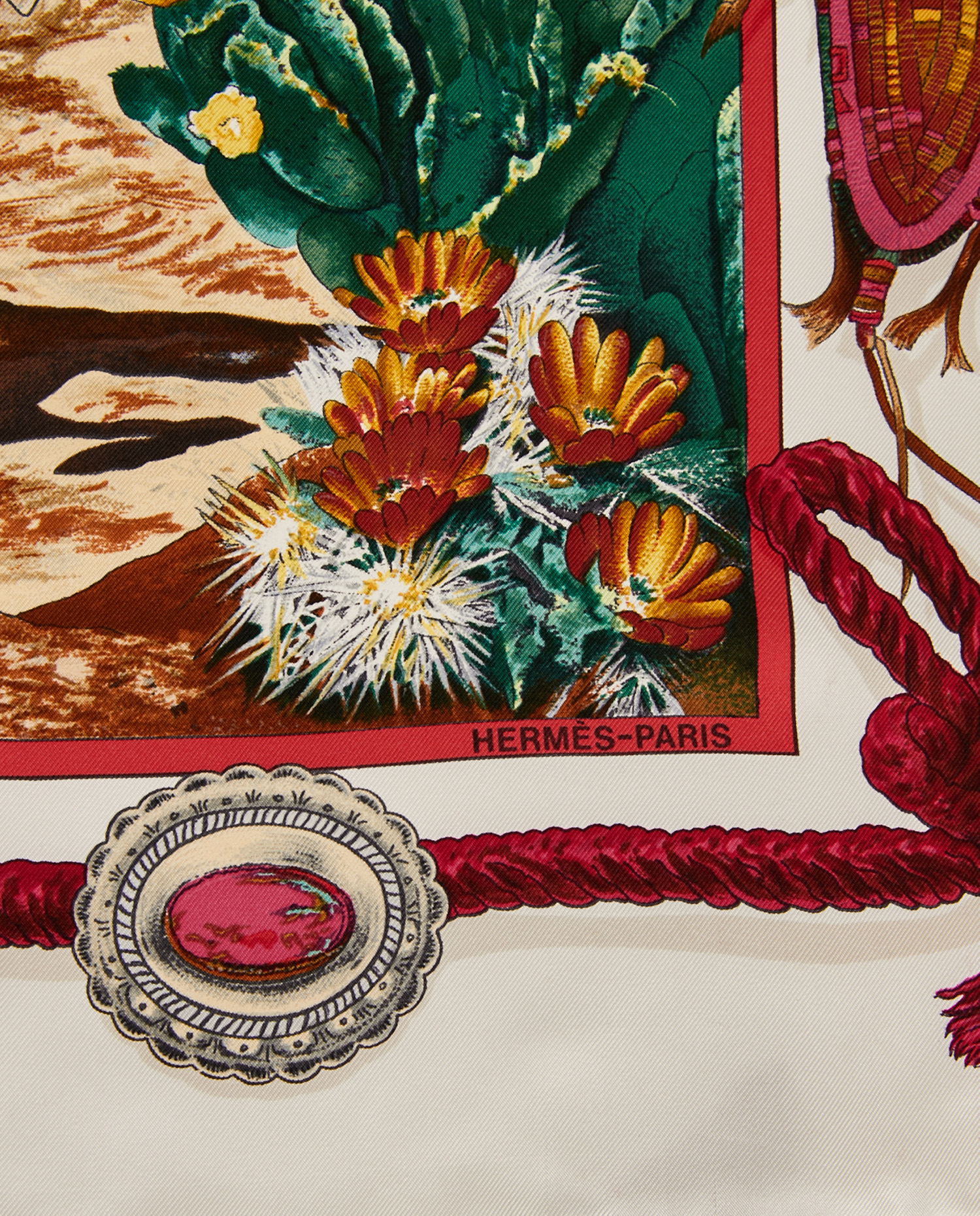 Carré Hermès soie "The Pony Express" – Image 5