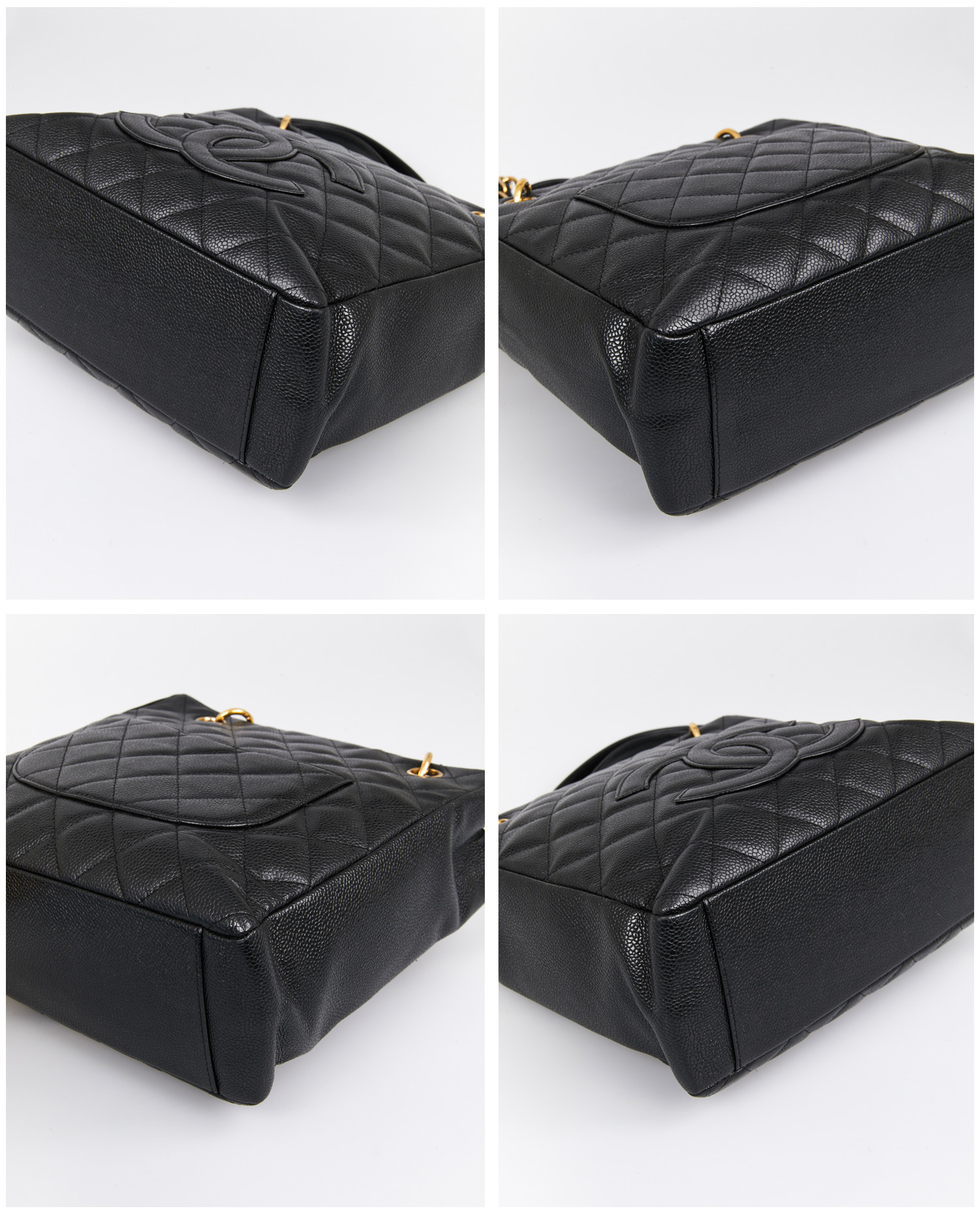 Cabas vintage Chanel bag caviar leather shoulder bag - Image 6