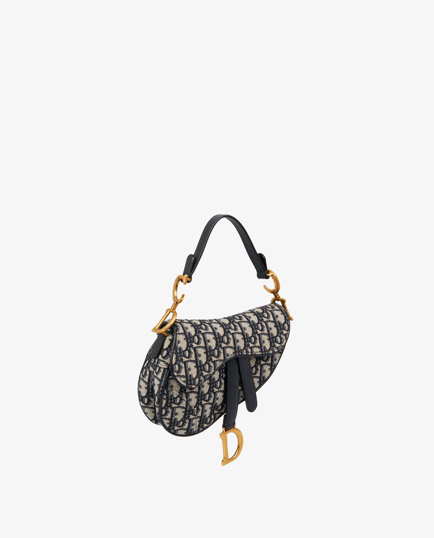 Sac Saddle Mini toile oblique bleue – Image 2