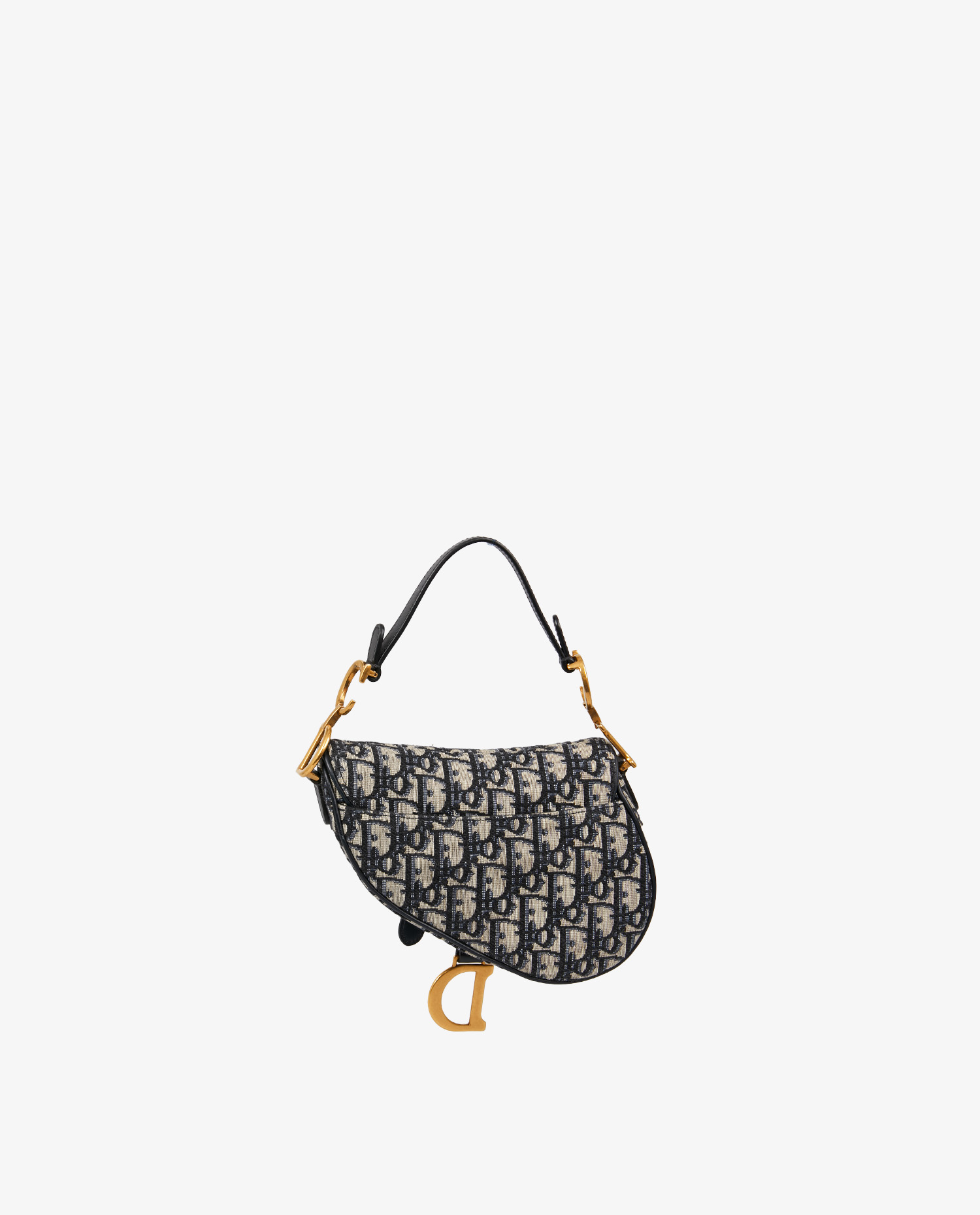 Sac Saddle Mini toile oblique bleue – Image 4