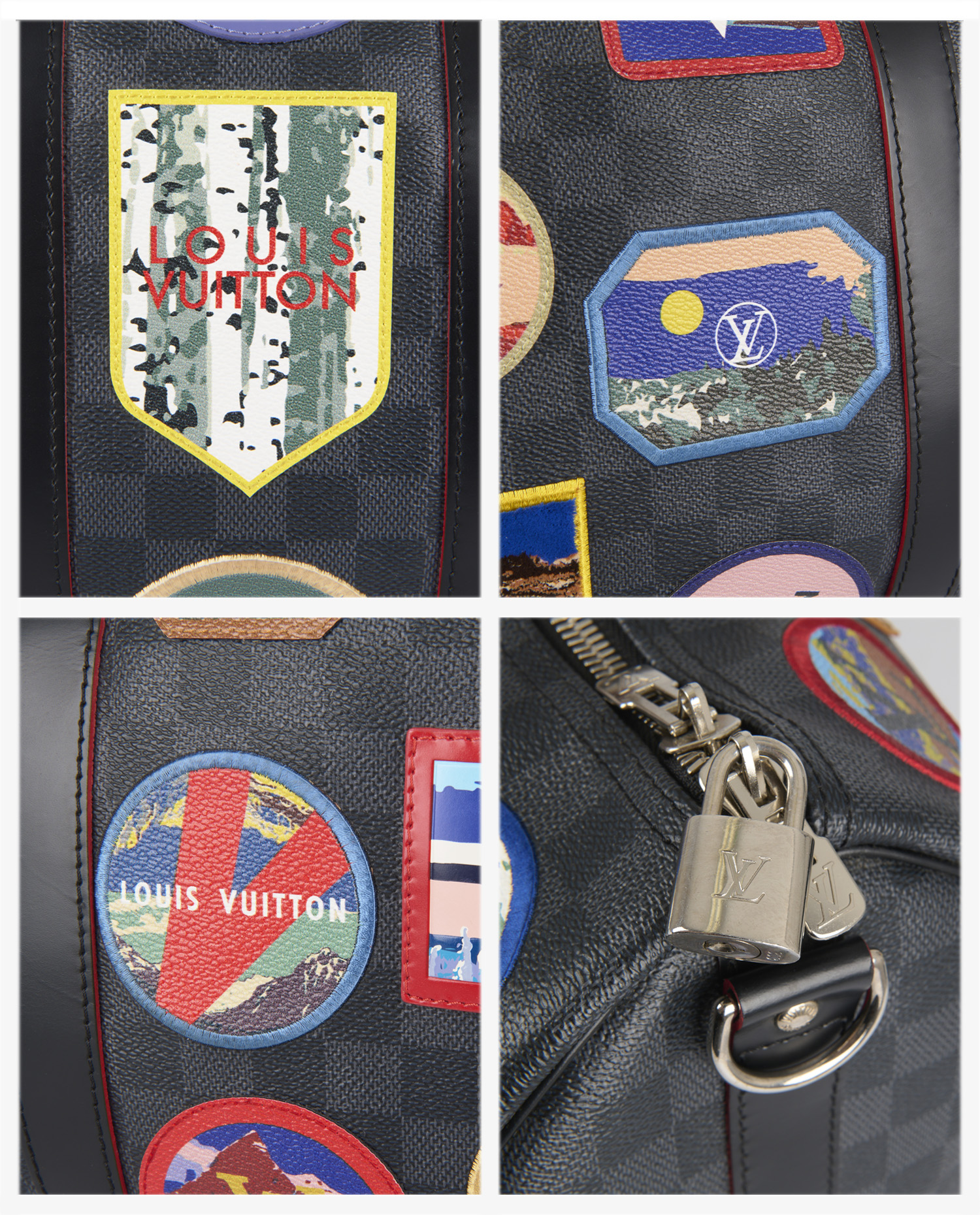 Keepall 45 "Alps" Louis Vuitton checkerboard canvas - Image 10