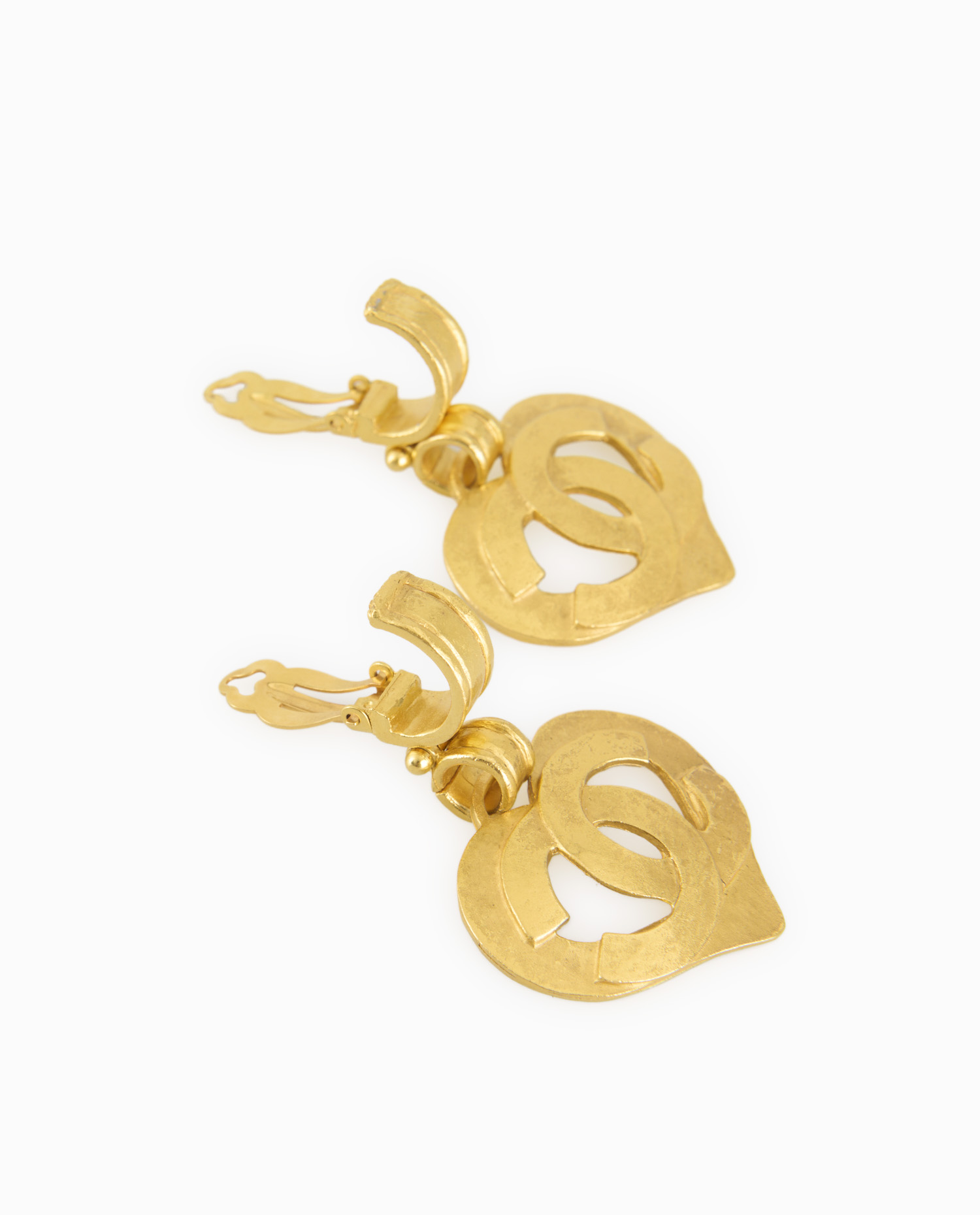 Vintage Chanel heart clips - Image 4