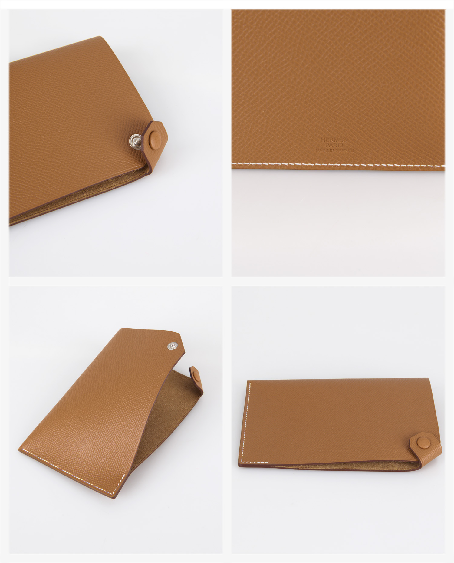 Passport holder Hermès "Tarmac" epsom gold - Image 4