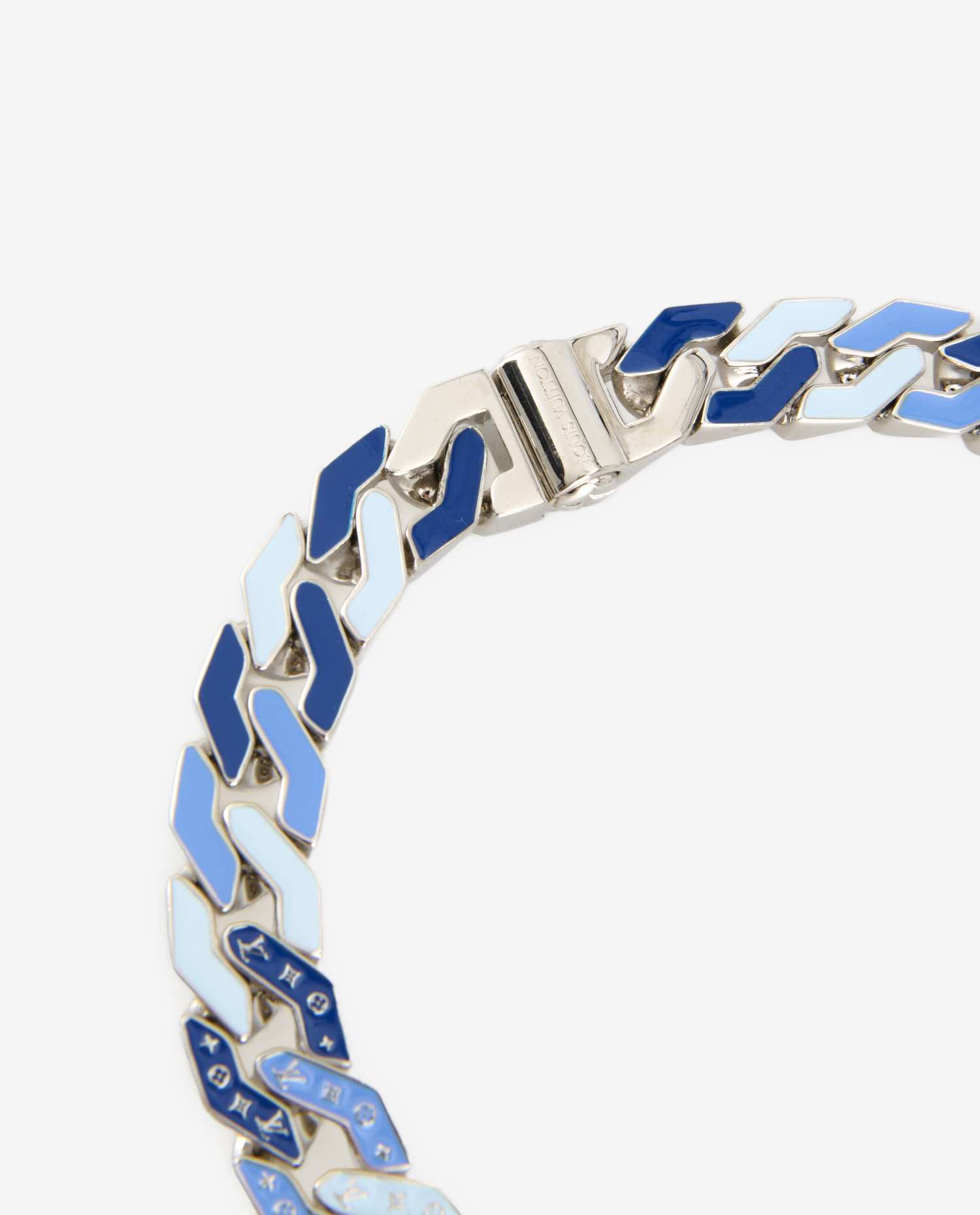 Louis Vuitton silver cuban chain necklace - Image 3