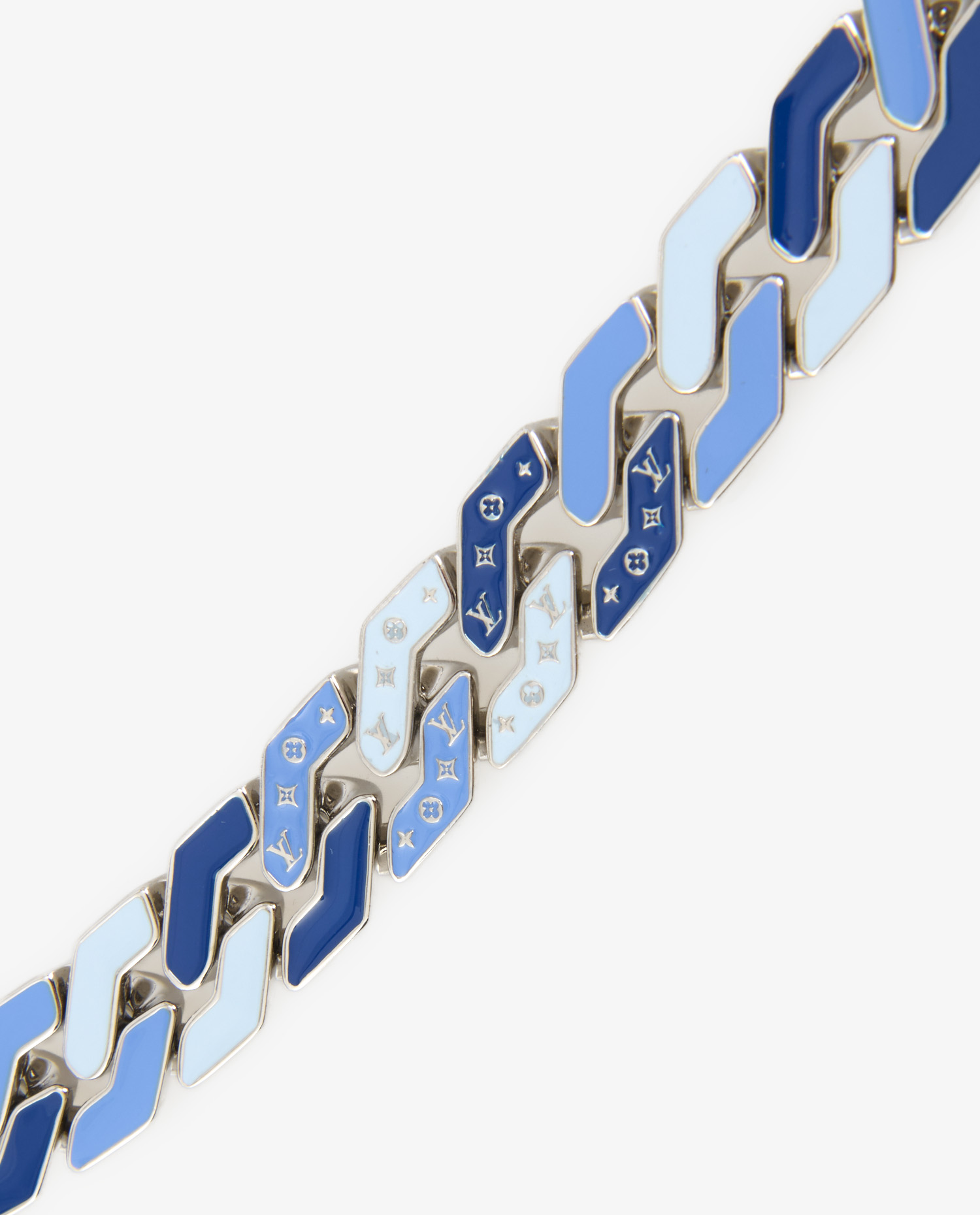 Louis Vuitton silver cuban chain necklace - Image 4