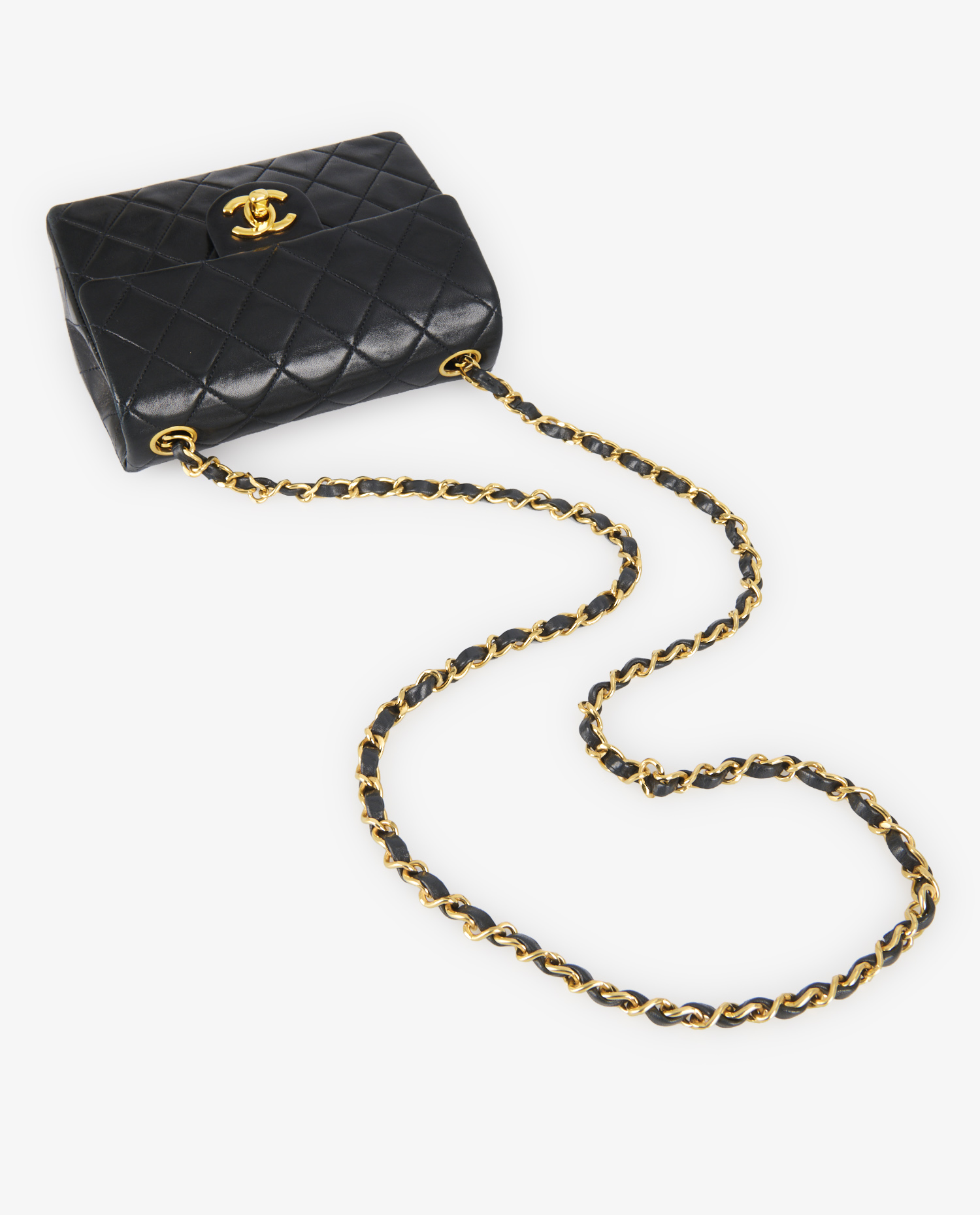 Sac Mini Timeless Chanel vintage noir – Image 8