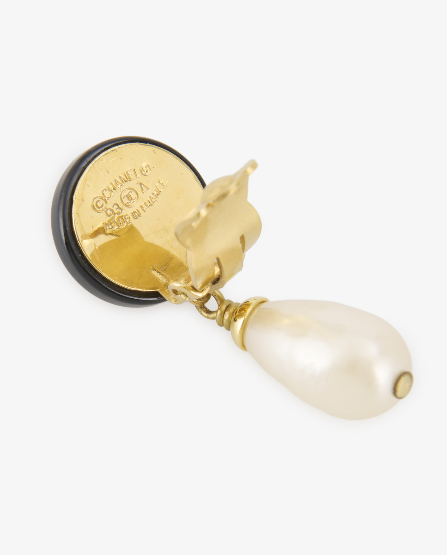 Clips perles vintage Chanel – Image 3