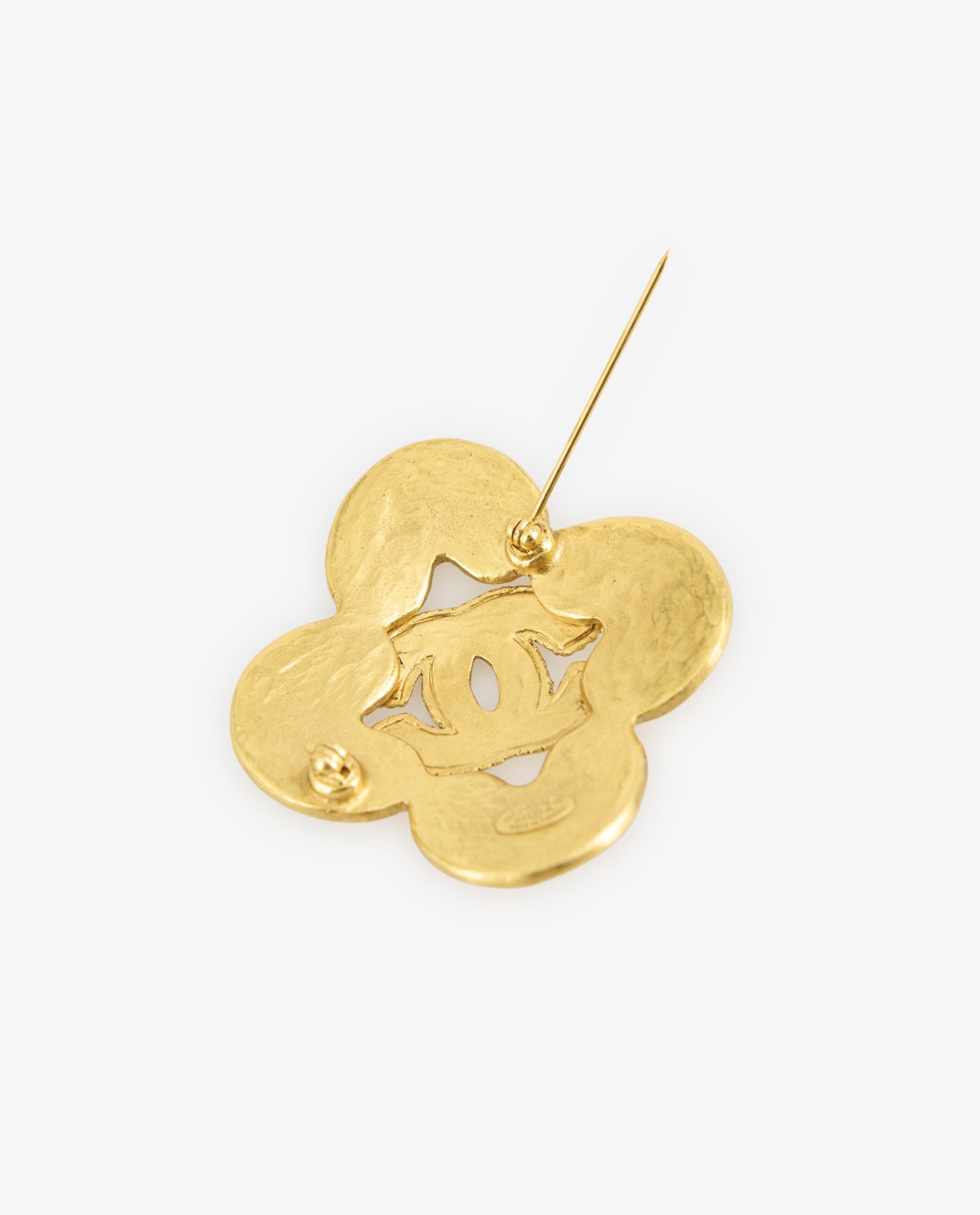 Vintage Chanel gold brooch - Image 3