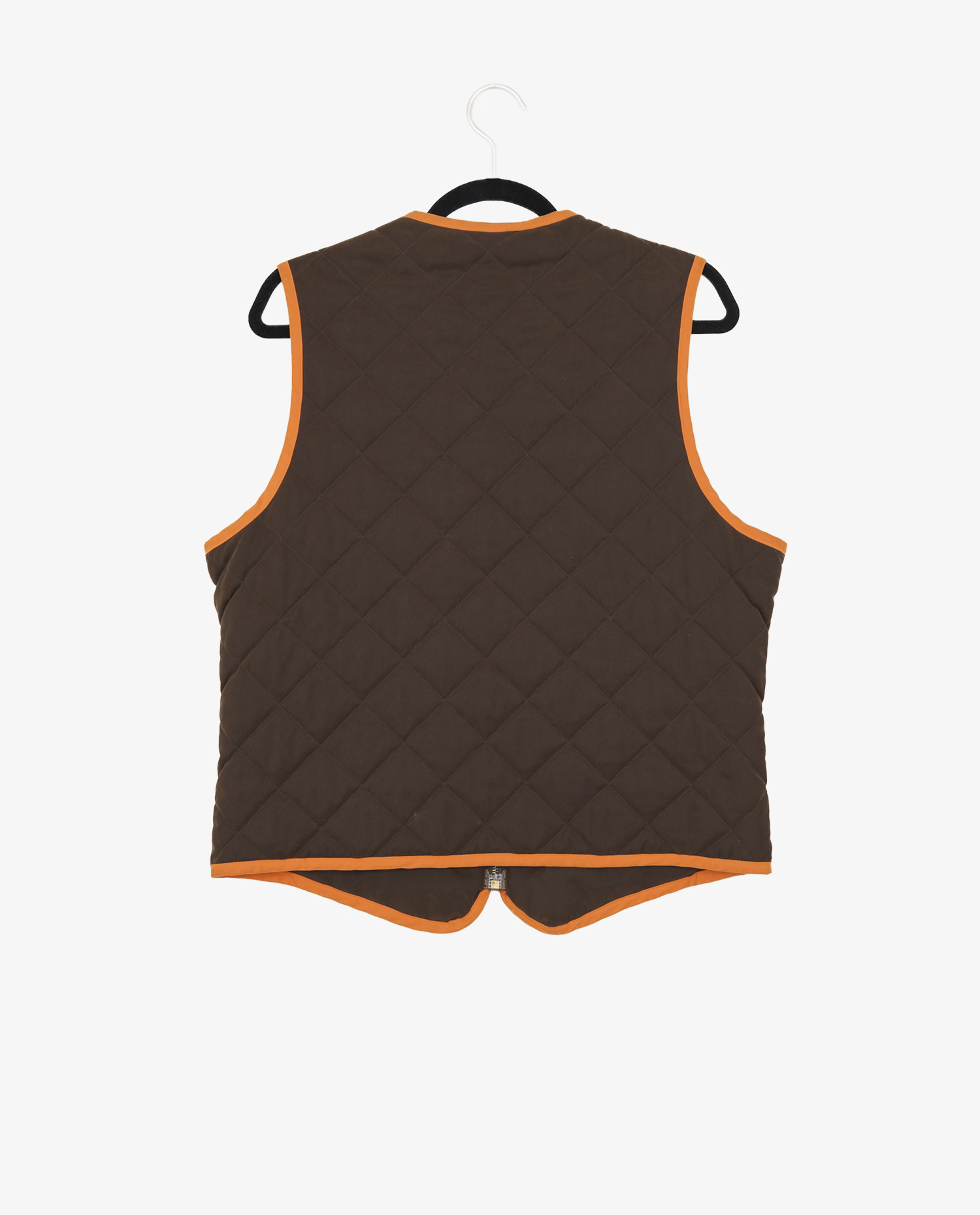 Gilet s/manches Hermès vintage matelassé – Image 2