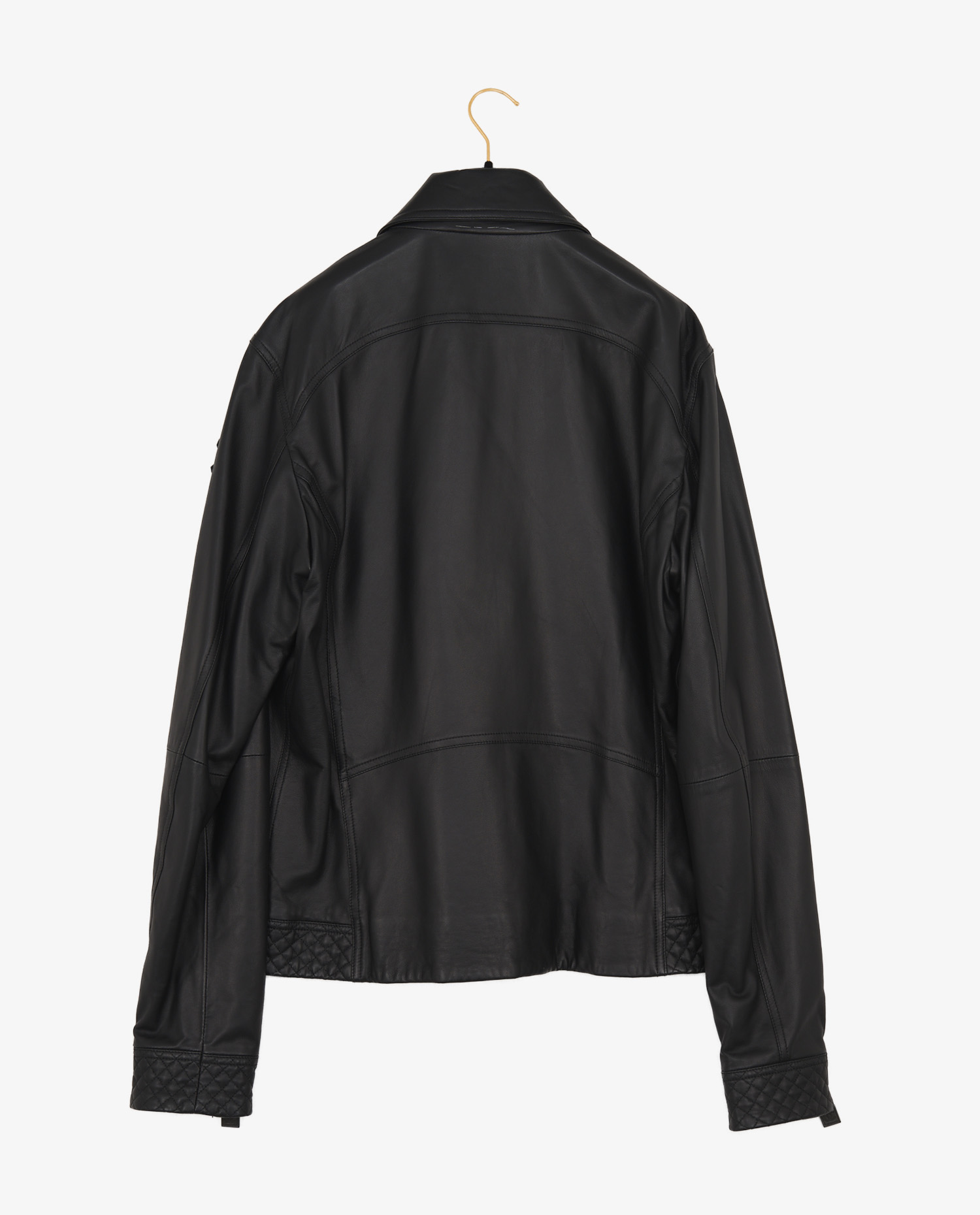 Chanel black lambskin leather jacket S50 - Image 2