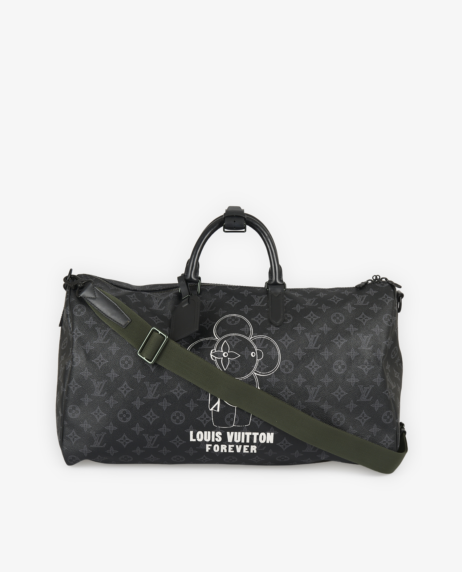 Keepall Louis Vuitton Monogram Eclipse "Vivienne Forever"